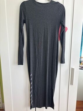 Motherhood APea in the Pod Charcoal Long Sleeve Maxi/Midi Dress, XSM